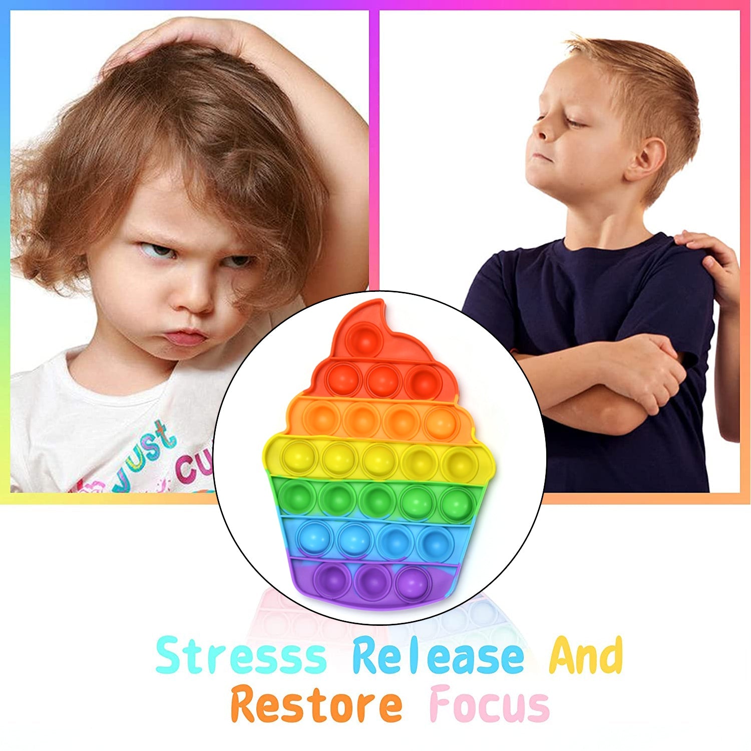 4476 Ice Cream Softy- Fidget Popping Sounds Toy, BPA Free Silicone, Push Bubbles Toy for Autism Stress Reliever, Sensory Toy Pop It Toy DeoDap 4476 Ice Cream Softy- Fidget Popping Sounds Toy, BPA Free Silicone, Push Bubbles Toy for Autism Stress Reliever, Sensory Toy Pop It Toy DeoDap